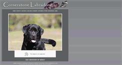 Desktop Screenshot of cornerstonelabradors.com